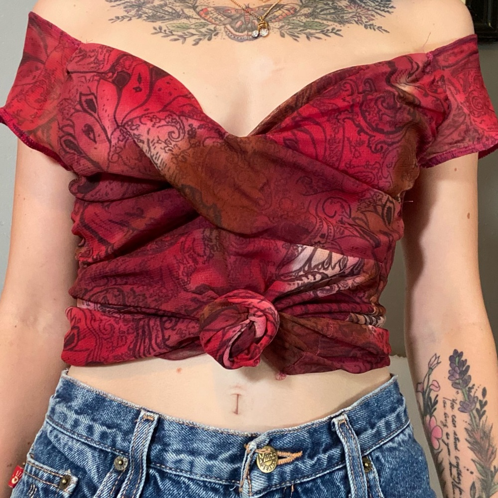 Micro mesh blouse - Picture 5 of 5